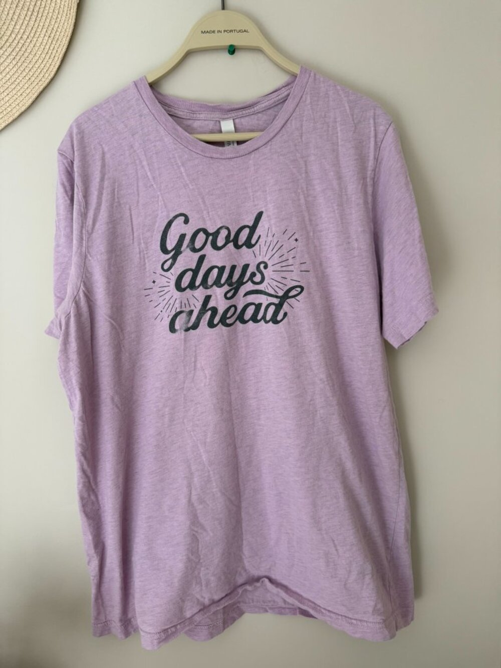 "Good Days Ahead" Lavender Graphic Tee